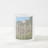 Pow Flag über Amerika Mattglastasse (Mittel)