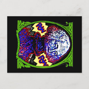 POW! Geld bläst POSTCARD auf Postkarte