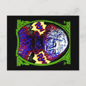 POW! Geld bläst POSTCARD auf Postkarte (Vorderseite)