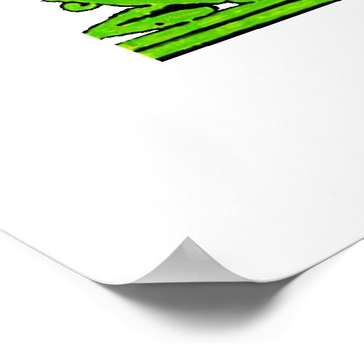 POW! Geld bläst POSTER Weißer Hintergrund billig (Ecke)