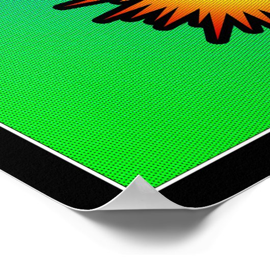 POW Halftone Poster (Ecke)