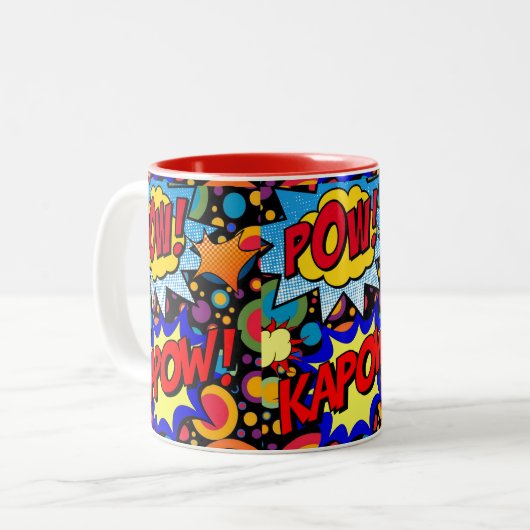 Pow Kapow Tasse (Vorderseite Links)