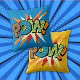 POW Lustige Retro-Comic-Book-Pop-Art Kissen