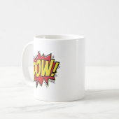 Pow Lustiger Becher Kaffeetasse (Vorderseite Links)
