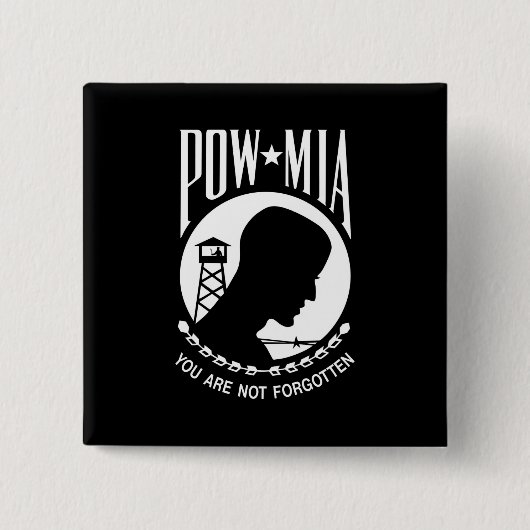 POW MIA: Amerikanische Militärhelden Gefangene des Button (Vorderseite)