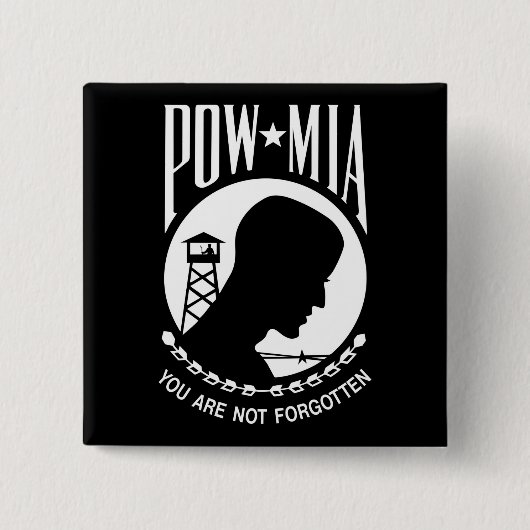 POW MIA: Amerikanische Militärhelden Gefangene des Button (Vorderseite)