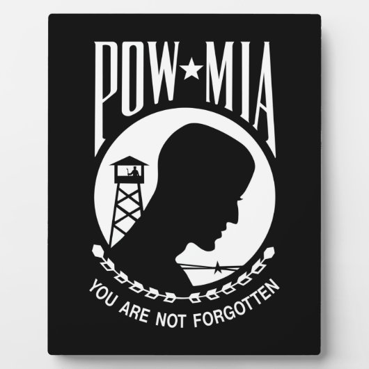 POW MIA: Amerikanische Militärhelden Gefangene des Fotoplatte (Vorderseite)