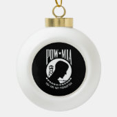 POW MIA: Amerikanische Militärhelden Gefangene des Keramik Kugel-Ornament (Vorderseite)