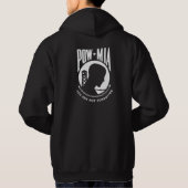 POW MIA Black Hooded Sweatshirt (Rückseite)