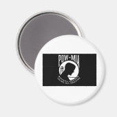 POW+MIA-Flag Magnet (Vorderseite/Rückseite)
