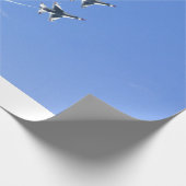 POW MIA Flag mit altem Glanz und den Donnervögeln Geschenkpapier (Ecke)