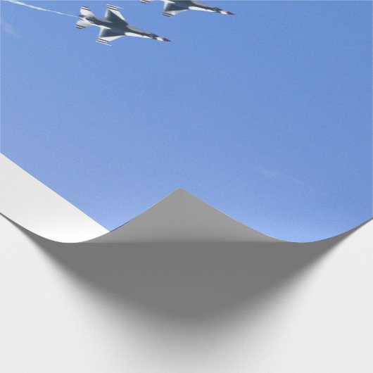 POW MIA Flag mit altem Glanz und den Donnervögeln Geschenkpapier (Ecke)