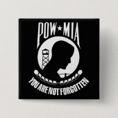 POW-MIA-Flagge Button (Vorderseite)