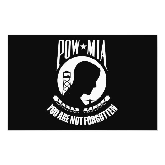 POW-MIA-Flagge Fotodruck (Vorne)