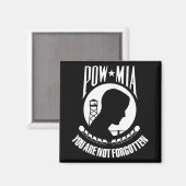 POW-MIA-Flagge Magnet (Vorderseite/Rückseite)