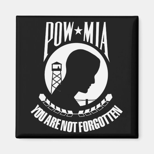 POW-MIA-Flagge Magnet (Vorne)