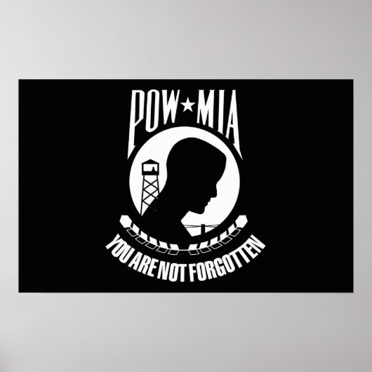 POW-MIA-Flagge Poster (Vorne)