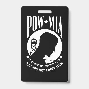 POW-MIA-Flagge: Vermisste Soldaten des Vietnamkrie Ausweis