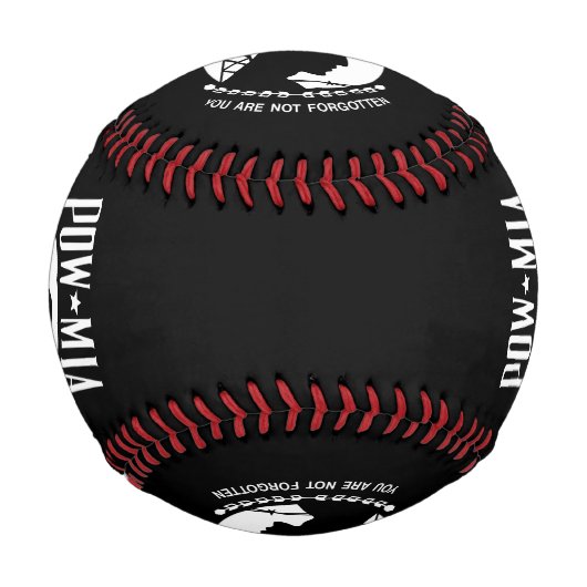 POW-MIA-Flagge: Vermisste Soldaten des Vietnamkrie Baseball (Rückseite)