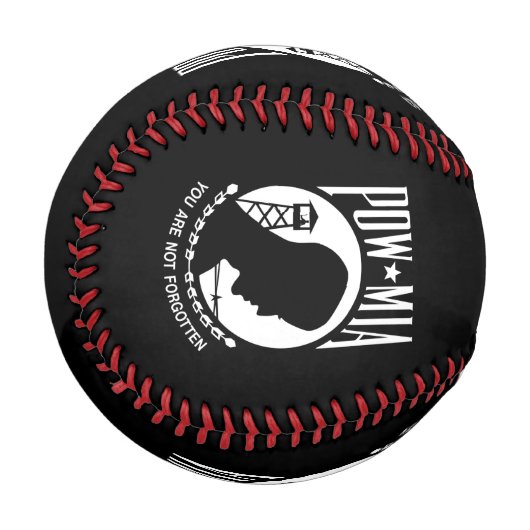 POW-MIA-Flagge: Vermisste Soldaten des Vietnamkrie Baseball (Vorderseite Links)