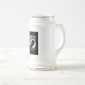 POW-MIA-Flagge: Vermisste Soldaten des Vietnamkrie Bierglas (VorderseiteRechts)