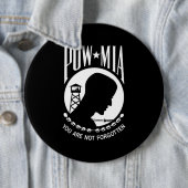 POW-MIA-Flagge: Vermisste Soldaten des Vietnamkrie Button (Beispiel)