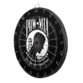 POW-MIA-Flagge: Vermisste Soldaten des Vietnamkrie Dartscheibe (Vorderseite rechts)