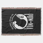 POW-MIA-Flagge: Vermisste Soldaten des Vietnamkrie Decke (Vorderseite)