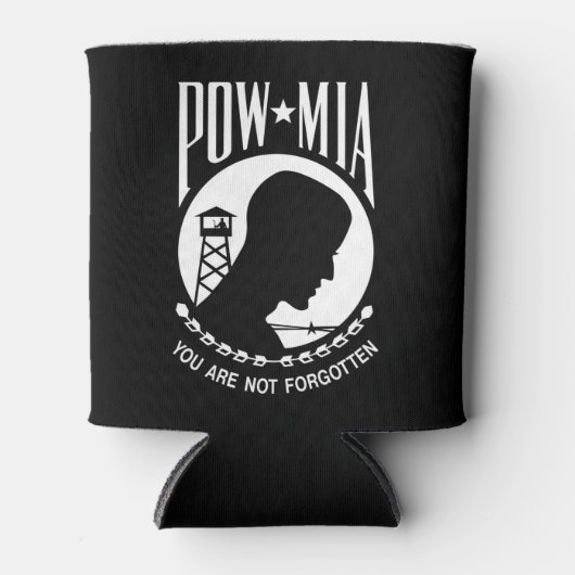 POW-MIA-Flagge: Vermisste Soldaten des Vietnamkrie Dosenkühler (Vorderseite)