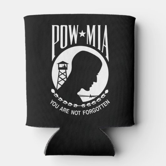 POW-MIA-Flagge: Vermisste Soldaten des Vietnamkrie Dosenkühler (Rückseite)