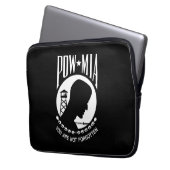 POW-MIA-Flagge: Vermisste Soldaten des Vietnamkrie Laptopschutzhülle (Vorderseite Links)