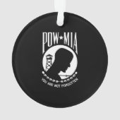 POW-MIA-Flagge: Vermisste Soldaten des Vietnamkrie Ornament (Rückseite)
