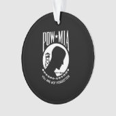 POW-MIA-Flagge: Vermisste Soldaten des Vietnamkrie Ornament (Vorderseite)