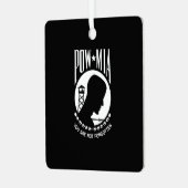 POW-MIA-Flagge: Vermisste Soldaten des Vietnamkrie Ornament Aus Metall (Vorderseite links)