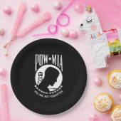 POW-MIA-Flagge: Vermisste Soldaten des Vietnamkrie Pappteller (Party)