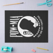 POW-MIA-Flagge: Vermisste Soldaten des Vietnamkrie Seidenpapier (Basteln)