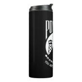 POW-MIA-Flagge: Vermisste Soldaten des Vietnamkrie Thermosbecher (Nach links gedreht)