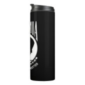 POW-MIA-Flagge: Vermisste Soldaten des Vietnamkrie Thermosbecher (Nach rechts gedreht)