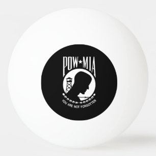 POW-MIA-Flagge: Vermisste Soldaten des Vietnamkrie Tischtennisball