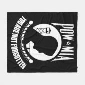 "POW MIA Fleece Blanket" (Vorderseite (Horizontal))