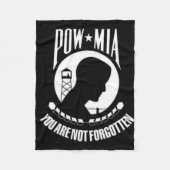 POW/MIA FLEECE-DECKE FLEECEDECKE (Vorderseite)