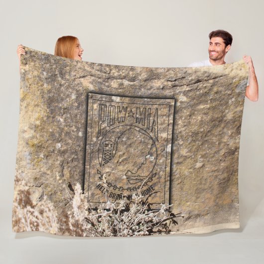 Pow Mia Fleecedecke (Beispiel)