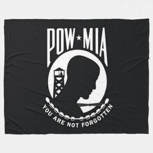 POW/MIA FLEECEDECKE (Vorderseite (Horizontal))