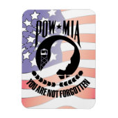 POW - MIA Flexable Magnet (Vertikal)