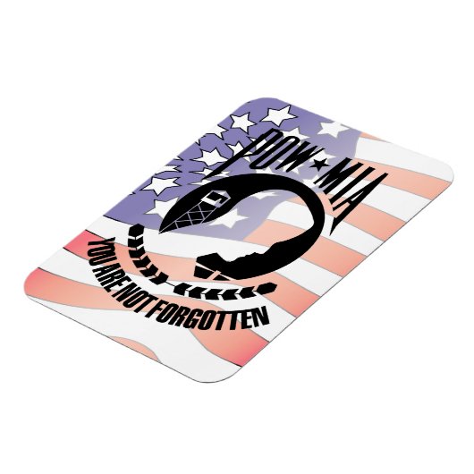POW - MIA Flexable Magnet (Linke Seite)