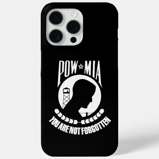 POW MIA iPhone 15 Pro Max Case-Mate iPhone Hülle (Rückseite)