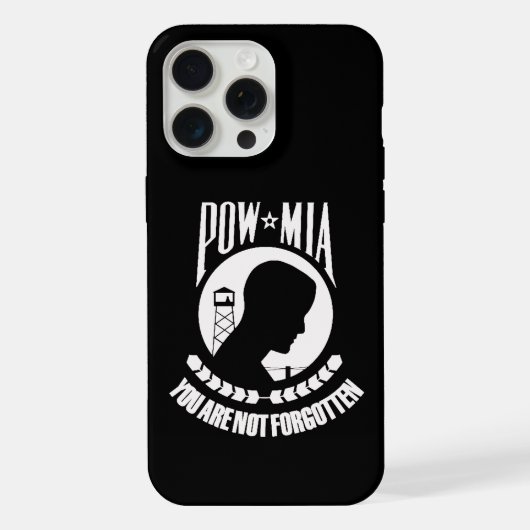 POW MIA iPhone 15 Pro Max Hülle (Rückseite)