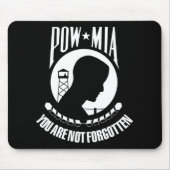 POW*MIA-Kennzeichnung Mousepad (Vorne)