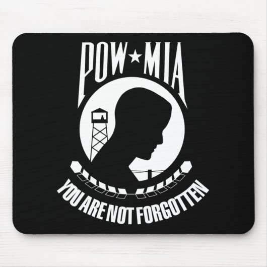 POW*MIA-Kennzeichnung Mousepad (Vorne)
