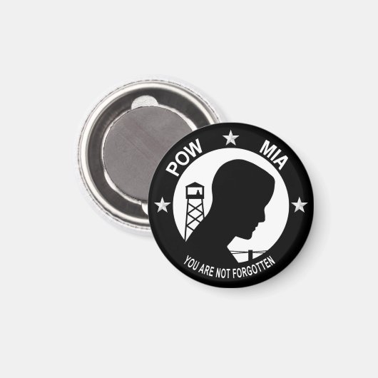 POW MIA Magnet (Vorderseite/Rückseite)
